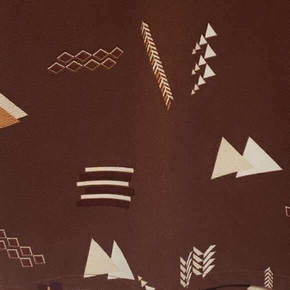 LuLaRoe Brown Abstract Design Print Skirt sz XS - Picture 7 of 7